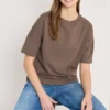 Shirt met knoopdetail