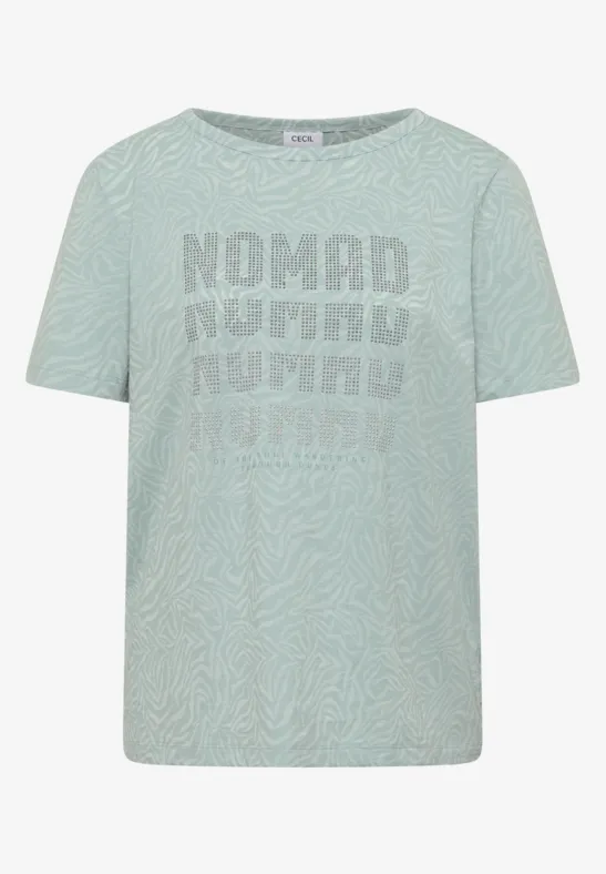 Shirt met korte mouwen in burnout-look - Afbeelding 2