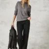 Shirt met lange mouwen en glitter