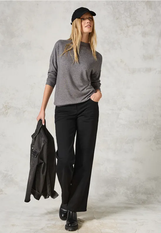 Shirt met lange mouwen en glitter