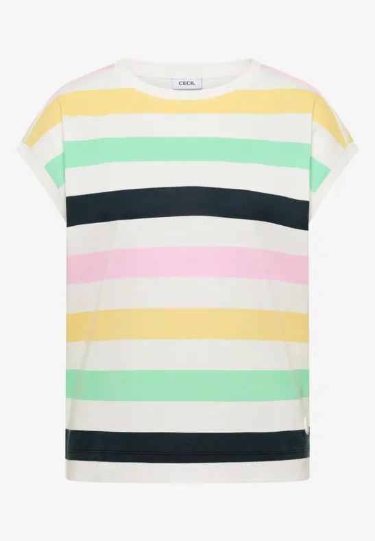 Shirt met meerkleurige strepen - Afbeelding 2