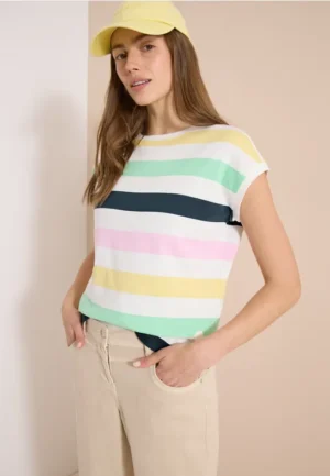 Shirt met meerkleurige strepen