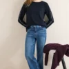 Shirt met mouwdetail