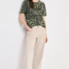 Shirt met patchworkprint