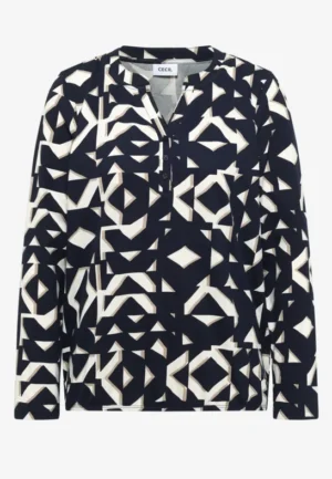 Alternative view of Shirt met print in tunieklook