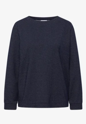 Alternative view of Shirt met structuur in twee kleuren