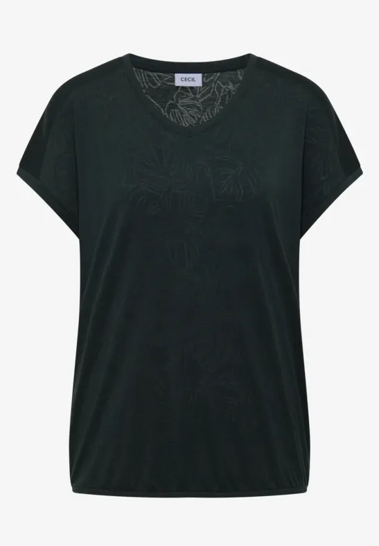 Shirt met ton-sur-ton burn-outpatroon - Afbeelding 2