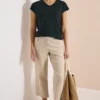 Shirt met ton-sur-ton burn-outpatroon