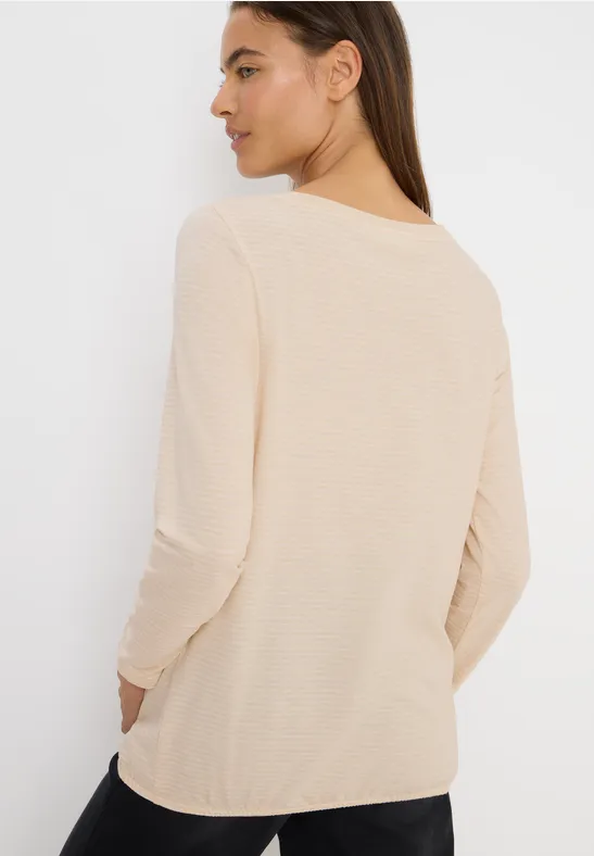 Shirt met ton-sur-ton strepen - Afbeelding 3