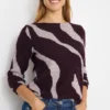 Shirt met verengaren patroon