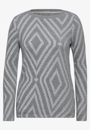 Alternative view of Shirt van verengaren met patroon
