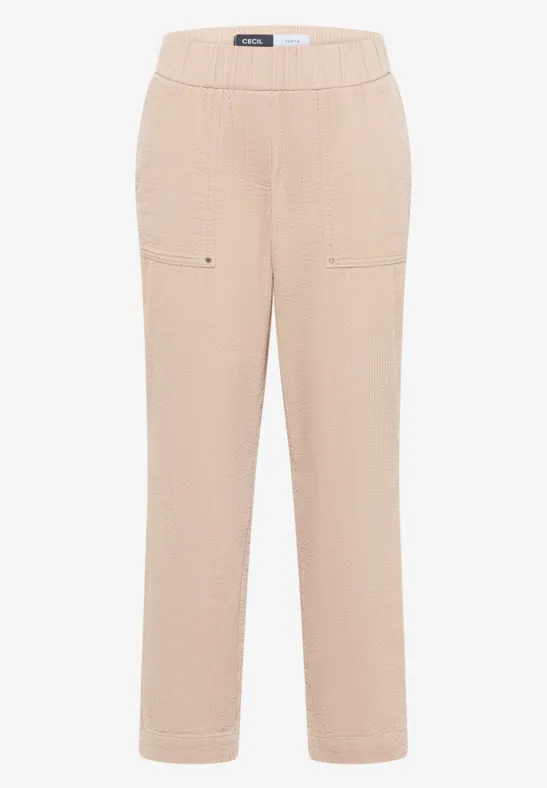 Sportieve loose fit corduroy broek - Afbeelding 2