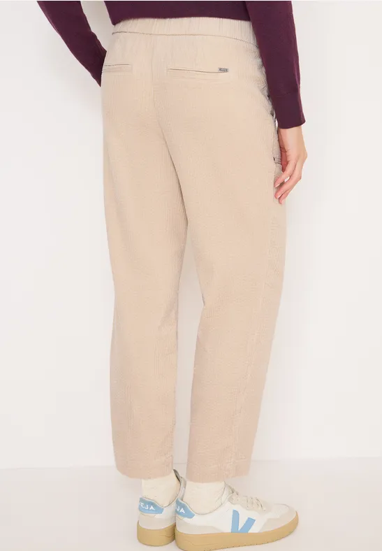 Sportieve loose fit corduroy broek - Afbeelding 3