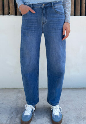 Stretch Barrel Jeans Blue
