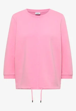 Alternative view of Sweater met 3/4 mouwen en trekkoord