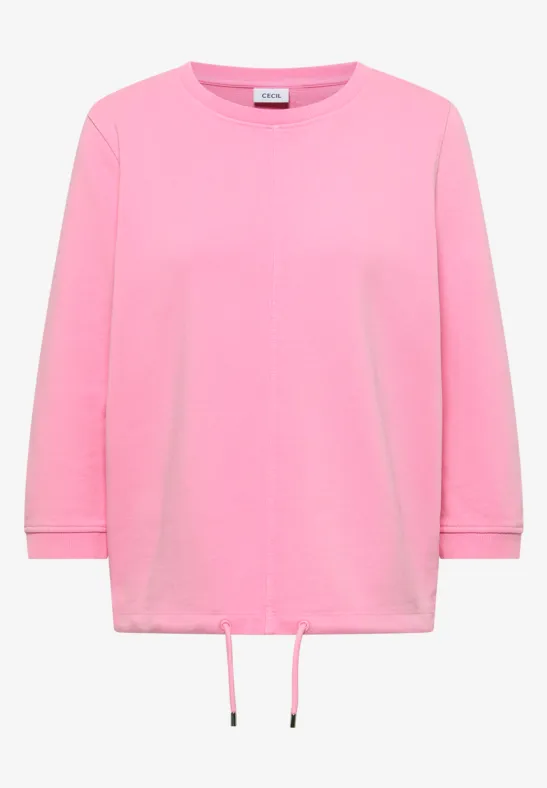 Sweater met 3/4 mouwen en trekkoord - Afbeelding 2