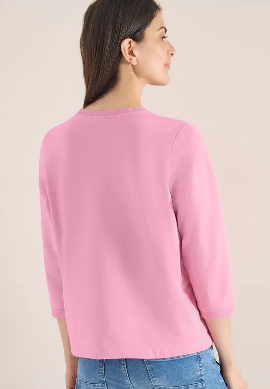 Sweater met 3/4 mouwen en trekkoord - Afbeelding 3