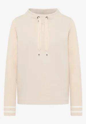 Alternative view of Sweater met gebreide mouwen