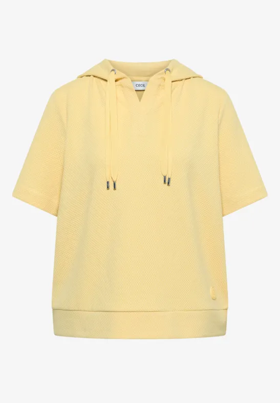 Sweater met korte mouwen en capuchon - Afbeelding 2