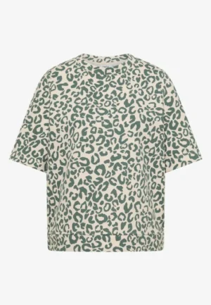 Alternative view of Sweater met korte mouwen en leoprint