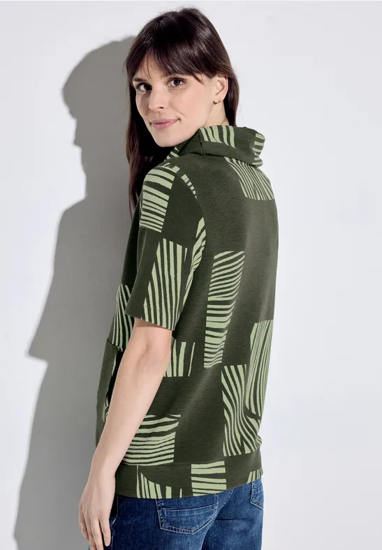 T-shirt met zeer ruime kraag - Afbeelding 3