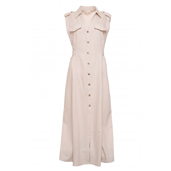 Maicazz - Beige | Dames | Jurk | Beige | 38 | regular | Kamst mode