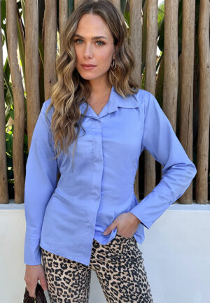 Alternative view of Tie Detail Blouse Baby Blue