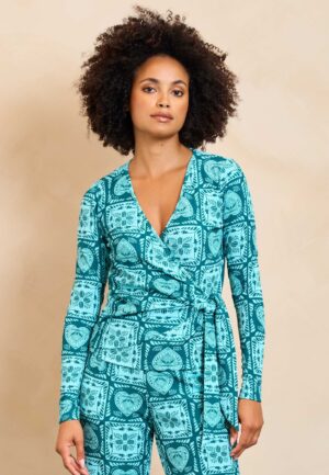 Top Aven | Teal Hearts