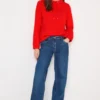 Trechtervormig sweatshirt