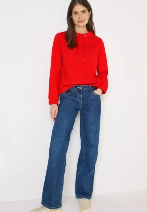 Trechtervormig sweatshirt