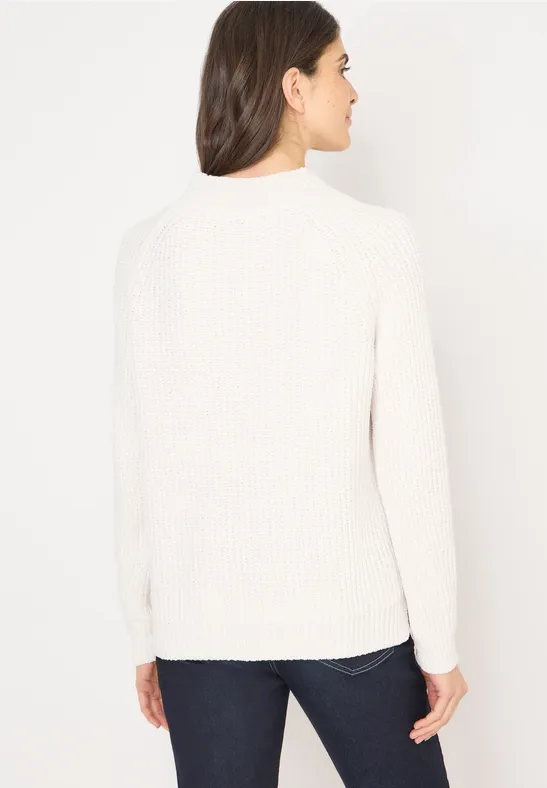 Trui van chenille met col - Afbeelding 3
