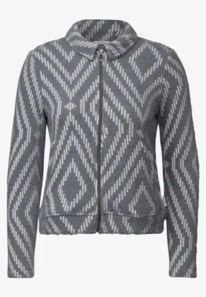 Alternative view of Vest met verengaren en print