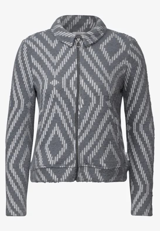 Vest met verengaren en print - Afbeelding 2