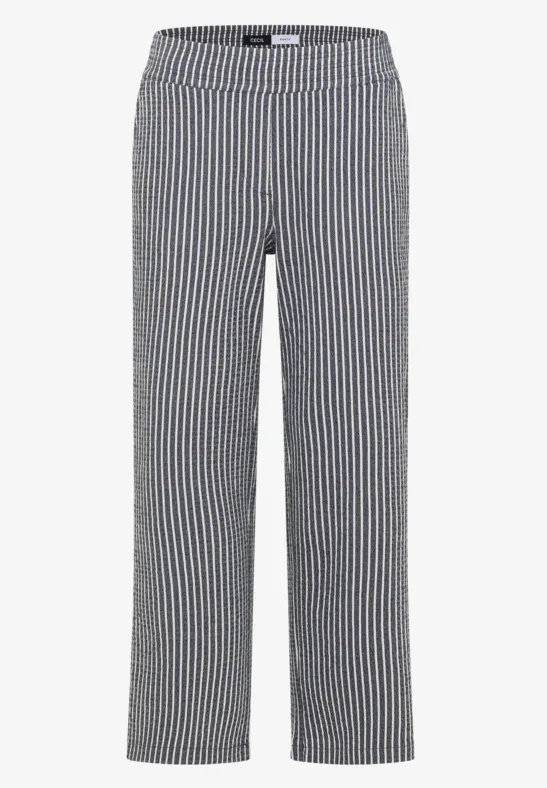 Wide Legs broek in seersucker stof - Afbeelding 2