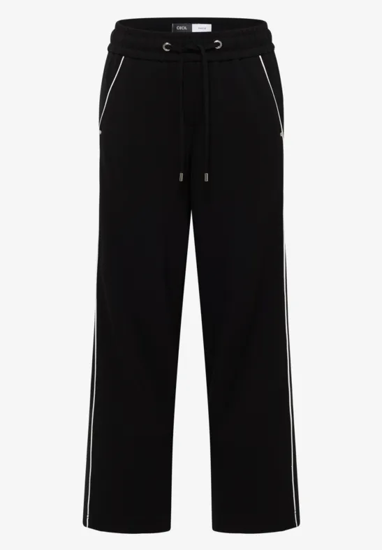 Wide Legs broek met tape - Afbeelding 2