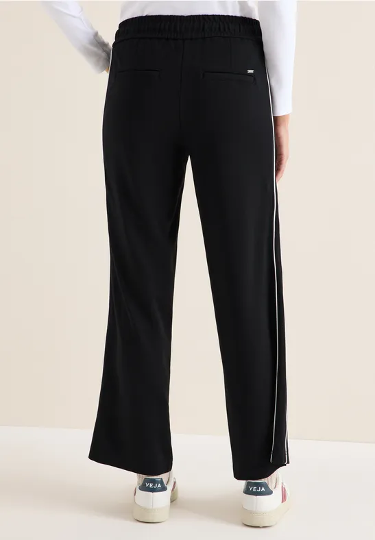 Wide Legs broek met tape - Afbeelding 3