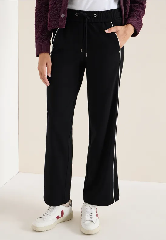 Wide Legs broek met tape