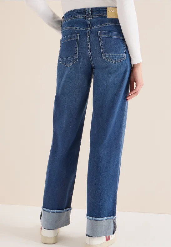 Wide Legs gewassen look jeans - Afbeelding 3