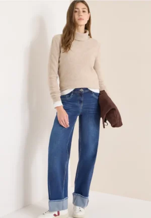 Wide Legs gewassen look jeans