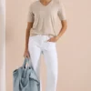 Wide Legs jeans met opgestikte zakken