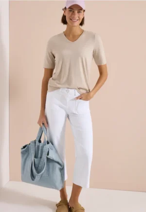 Wide Legs jeans met opgestikte zakken