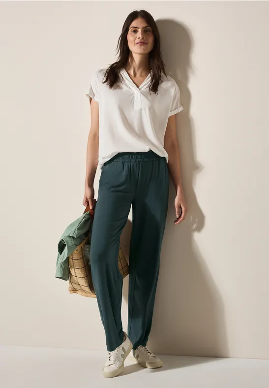 Wide Legs jersey broek