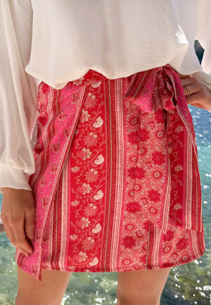 Wrap Skirt Savannah Rood Roze