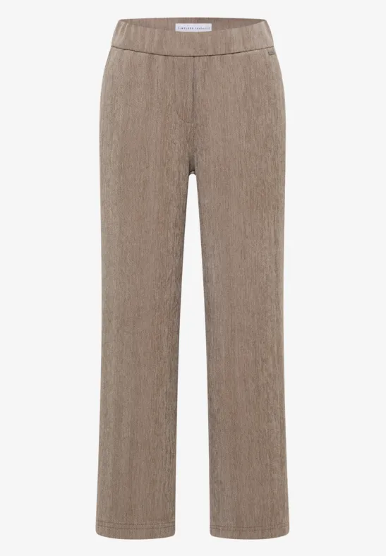 Zachte chenille broek Wide Legs - Afbeelding 2