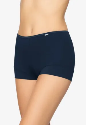 3844 dames boxershort microfiber - Dames polyamide hoge onderbroek - Badstof kruisje - ondergoed