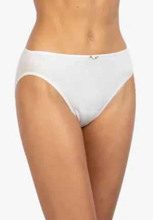 3367 dames bikini slip - Elastisch katoen dames onderbroek- Mini slip wit en zwart