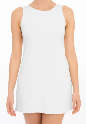 Gladde onderjurk microfiber - 79090 - wit - zwart - huidskleur