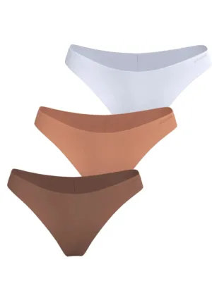 3-pack dames Invisible Brief - high waist slip
