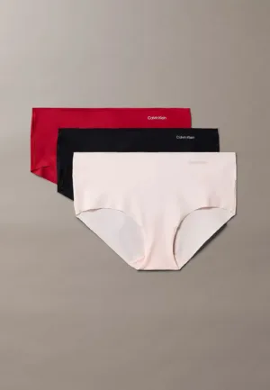 Calvin Klein 3-pack naadloze hipster - Invisible shorts seamless - Zwart