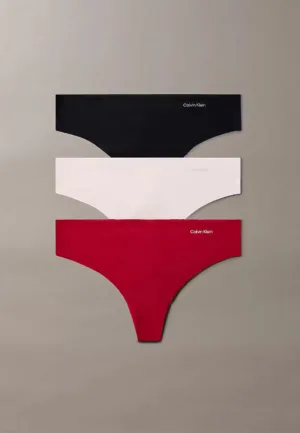 Calvin Klein 3-pack naadloze strings - Invisible thong - Seamless dames strings die niet doorschijnen